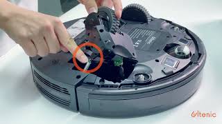 Ultenic D5S Pro Robot Vacuum How to replace the wheels [upl. by Assiron]