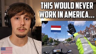 American Reacts to Amazing Dutch Police Escort for Ambulance [upl. by Atteynot]