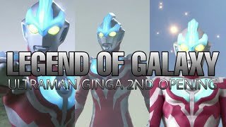 Legend of Galaxy Ultraman Ginga 2nd opening  lyrics [upl. by Elyrpa]