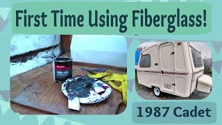 Fiberglass Repair in my 1987 Cadet Camper  Niewiadówn126 [upl. by Delanty]