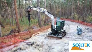 Schroefpalen als fundering voor fietsen door de bomen  Soiltek Schroefpalen [upl. by Fryd48]