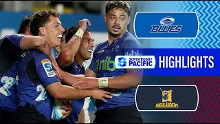 HIGHLIGHTS  BLUES v HIGHLANDERS  Super Rugby Pacific 2024  Round 13 [upl. by Elyl489]