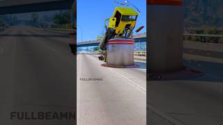 Mix Colour Tank trucks Gigantic Bollard Crash beamng beamngdrive [upl. by Heidy]