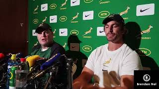 SPRINGBOKS Rassie on choosing Jesse Kriel over Lukhanyo Am for the 1st test v Ireland [upl. by Dnaloy]