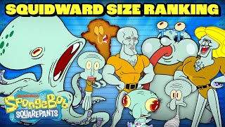 Squidward Ranking By Size 📏  SpongeBob [upl. by Refinne82]