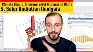 5 Exploring Solar Radiation Impact with Climate Studio ☀️ solarradiation climatestudio rhino3d [upl. by Rog]