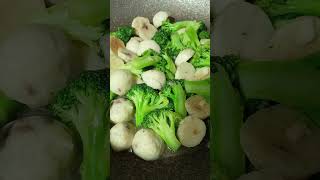 sautéed broccoli with octopus balls highlights trending viral howto asmr ytshorts yummy [upl. by Idnahs650]