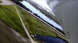 Airplane Crash at Fairbanks Shown from 3 Onboard Cameras N334DH [upl. by Sicnarf908]