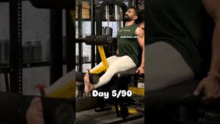 90 day transformation day 590 motivation legsworkout [upl. by Acitel659]