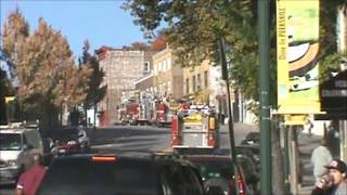 Peekskill NY Vol Fire Dept Rescue 134Tower Ladder 45Engine 131Utility 17 amp Engine 130 [upl. by Yanal]