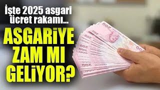 2025 yılı asgari ücret için ilk rakamlar geldi İşte olması beklenen rakam [upl. by Domenic]