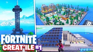 Une Tour Eiffel sur Fortnite  Créatîle 1 [upl. by Conall]