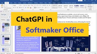 ChatGPT 인공지능AI이 통합된 오피스 제품  SoftMaker Office [upl. by Emlin]