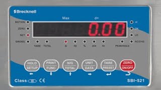 Calibration adjustment of a Brecknell SBI521 [upl. by Mame]