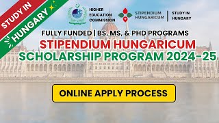 How To Apply Online Stipendium Hungaricum Scholarship 2024  Online Apply On HEC Portal For Hungary [upl. by Ahsoyek]