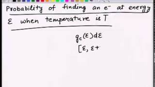 Mod02 Lec12 Equilibrium carrier statistics in semiconductors density of states fermi [upl. by Wahl51]