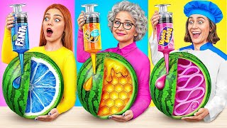 Me vs Grandma Cooking Challenge  Tasty Kitchen Recipes by Jelly DO Challenge [upl. by Asil568]