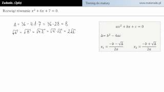 Zadanie 23  trening do matury z matematyki [upl. by Trevar442]