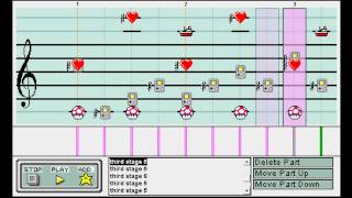 Kinniku Banzuke Kimero Kiseki no Kanzenseiha quotThird Stagequot  Mario Paint Composer 2 [upl. by Ahsilif]