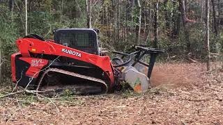 FAE Forestry Mulcher At Work In North Georgia [upl. by Raynell318]