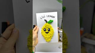 We are making a lemon out of a napkindiy kids art [upl. by Elam]