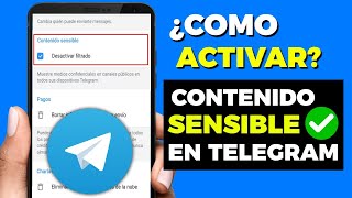 Como ver contenido sensible telegram  No puedo ver contenido Delicado en Telegram 2024 [upl. by Trudie]