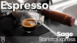 Single Shot vs Double Shot Espresso  Sage Barista Express [upl. by Anwahsiek671]