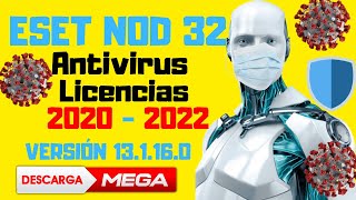 LICENCIA ESET NOD32 ANTIVIRUS ACTUALIZADO 2021 [upl. by Lebasy733]