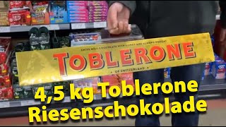 Lagerverkauf Freilinger  45 kg Toblerone Riesenschokolade [upl. by Suivatal164]