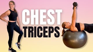 20 MIN Chest  Triceps  Strength Workout  NO JUMPING Week 1 Day 1 [upl. by Jonis395]