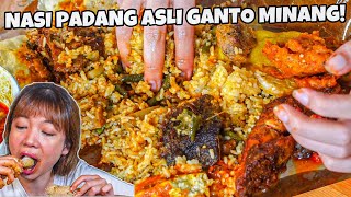 RATU NASI PADANG KEMBALI MUKBANG NASI PADANG ASLI GANTO MINANG BANJIR KUAH DAN LAUK BELLASMR [upl. by Anitnahs]