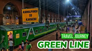 Luxury on Rails Premium Green Line Train Journey from Rawalpindi to Karachi  Part1 [upl. by Aileda14]