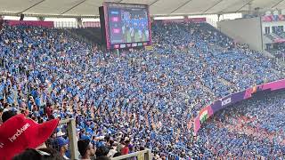 Record 130 lakh singing National Anthem of India in Ahmedabad  India vs Pakistan World Cup 2023 [upl. by Parnell]