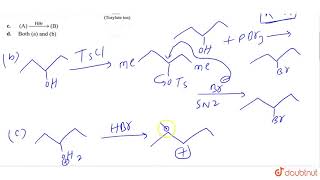 Which is the best method the conversion of A pentan2ol to 3bromopentane B   12  ALCOHO [upl. by Odrick702]