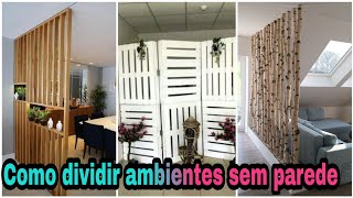 Ideias de Dividir Ambiente  Projetos de biombos e divisórias para se inspirar [upl. by Grassi224]