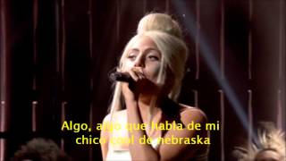 Lady Gaga  You and I Traducida al español Live [upl. by Ahsienot]