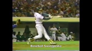 Jose Canseco Home Run Swing Slow Motion 1988217 [upl. by Templeton]