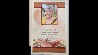 Diane Naylor Funeral July 8 2024 [upl. by Enytsuj657]