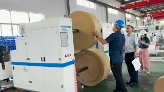 How to Run Duplex Center Kraft Paper Slitting Machine  2024 [upl. by Nemra]