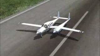 Rutan Boomerang in FSX [upl. by Enilra]