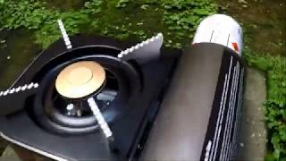 Smallest Portable Stove Unboxing and testing Iwatani ZM1 [upl. by Nylhsa34]