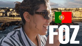 A day in PORTOS beach town FOZ Do DOURO PT [upl. by Zoara]