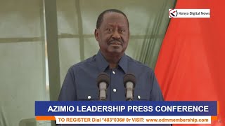 LIVE Raila Odingas EXPLOSIVE Press briefing after Ruto defended his GTOG oil deal [upl. by Alaehcim875]