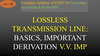 Introduction to Lossless Transmission Line with Derivation  EMFT  R K Classes  Hindi  Lec 8 [upl. by Safir20]