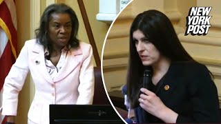 Trans Virginia lawmaker storms out of chamber after being called ‘sir’ by Lt Gov Winsome Sears [upl. by Quintessa]