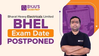 BHEL Exam Postponed  BHEL New Exam Date Announced  BHEL Jobs Notification 2022  BYJUS GATE [upl. by Nosmirc282]