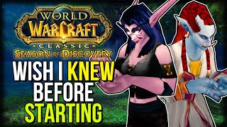 7 Things I WISH I Knew BEFORE Starting Season of Discovery  Classic WoW [upl. by Alleusnoc]