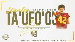 USC Football  2019 National Signing Day LB Stanley Taofuou [upl. by Aneelas797]