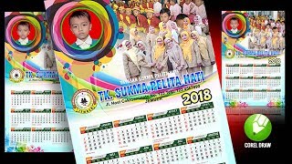 Desain Kalender 2018 Taman Kanak Kanak [upl. by Irrok]