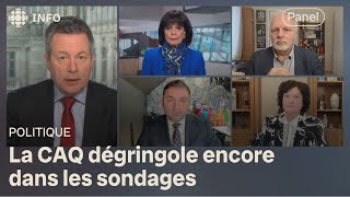 Sondage  la CAQ en 3e position le PLQ se hisse en 2e  Mordus de politique [upl. by Noelyn]